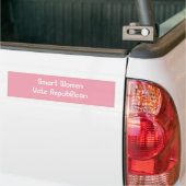 Slimme vrouwen stemmen republikeins bumpersticker (Op Truck)