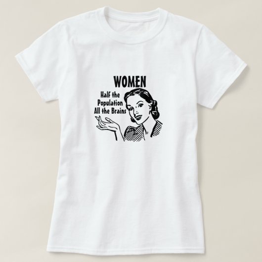 Slimme Vrouwen T-Shirt (Design voorkant)
