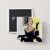 Slimme vrouwen zijn gevaarlijk te 2 vierkante button 5,1 cm (Voorkant /achterkant)