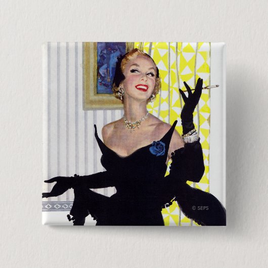 Slimme vrouwen zijn gevaarlijk te 2 vierkante button 5,1 cm (Voorkant)