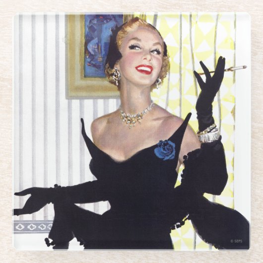 Slimme vrouwen zijn te gevaarlijk glazen onderzetter (Voorkant)