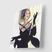 Slimme vrouwen zijn te gevaarlijk vierkante klok (Hoek)