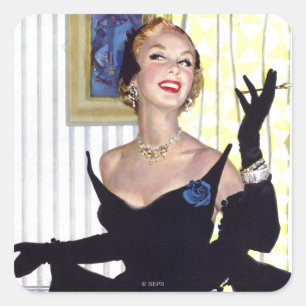 Slimme vrouwen zijn te gevaarlijk vierkante sticker