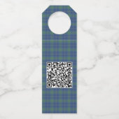 Slimme Waterverf kerstboom Prettige feestdagen Flessenhanger (Achterkant)