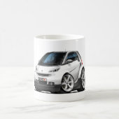 Slimme witte auto koffiemok (Center)