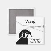 Slimme worst wijsheid - parafraseren Samuel Becket Magneet (Voorkant / Achterkant)