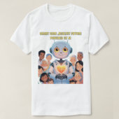 Slimme zorg, gelukkig leven t-shirt (Design voorkant)