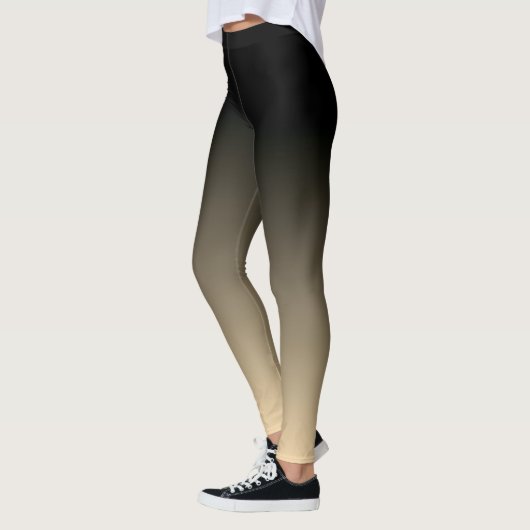 Slimme zwarte en verloophorizon leggings (Links)