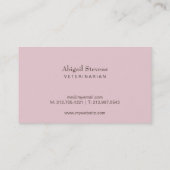 Slimme zwarte en witte kat met een bril visitekaartje (Achterkant)