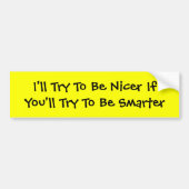 Slimmer Bumpersticker (Voorkant)
