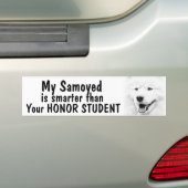 Slimmer dan eerling student - grappig bumpersticker (Op auto)