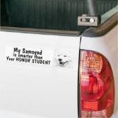 Slimmer dan eerling student - grappig bumpersticker (Op Truck)