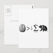 slimmer dan het gemiddelde Beer Briefkaart (Voorkant / Achterkant)