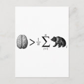 slimmer dan het gemiddelde Beer Briefkaart (Voorkant)