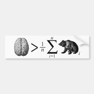 slimmer dan het gemiddelde Beer Bumpersticker
