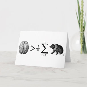 slimmer dan het gemiddelde Beer Feestdagen Kaart