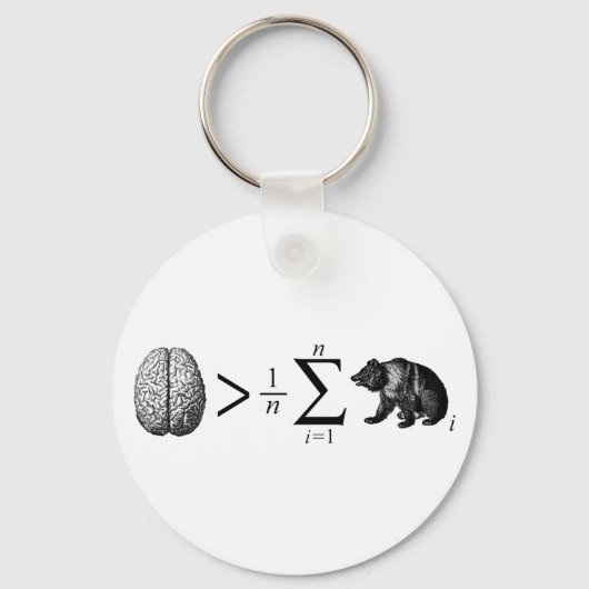 slimmer dan het gemiddelde Beer Sleutelhanger (Voorkant)