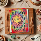 Slimmer dan je denkt leuk Afstuderen kleurrijk Kaart