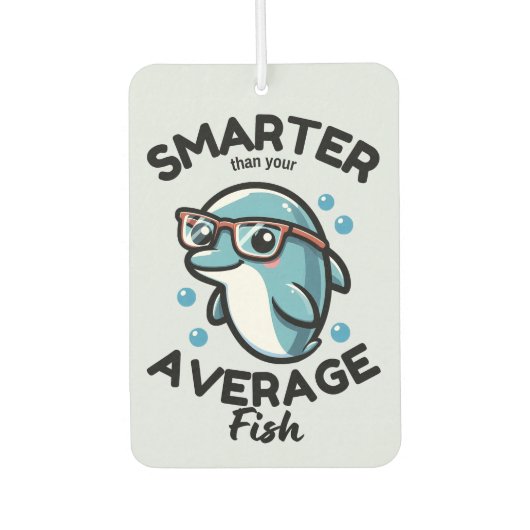 Slimmer dan je gemiddelde Schattigee grappige dolf Luchtverfrisser (Voorkant)