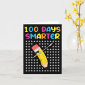 Slimmer Terug naar School Teacher Retro Kaart (Gele Bloem)