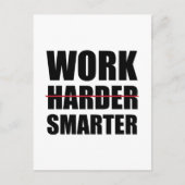 Slimmer werken, niet moeilijker Motivatie Briefkaart (Voorkant)