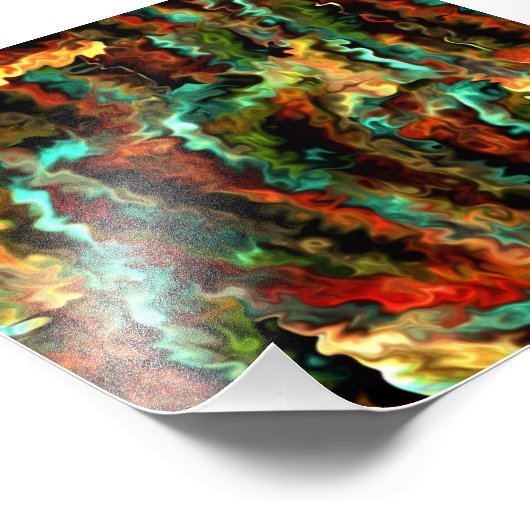 Slimmere Abstracte moderne artikel 1, lid 5 Foto Afdruk (Hoek)