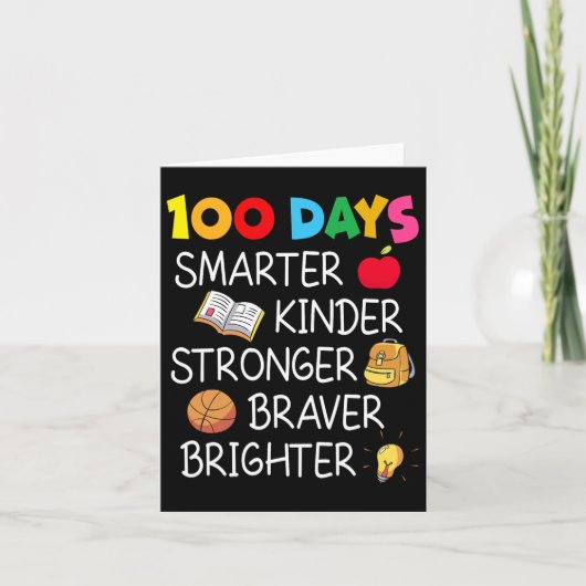 Slimmere Kinder Sterker Helderder 100 Dagen van Sc Kaart (Voorkant)