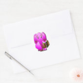 Slimmere olifant ronde sticker (Envelop)