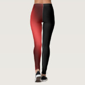 Slimming rood en zwart in de schaduw leggings (Achterkant)