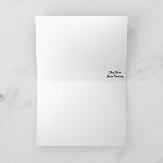 Slims River Yukon Territoriale Kaart (Binnen)