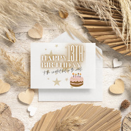 Slimste kind ter wereld gouden taart Verjaardagska Feestdagen Kaart