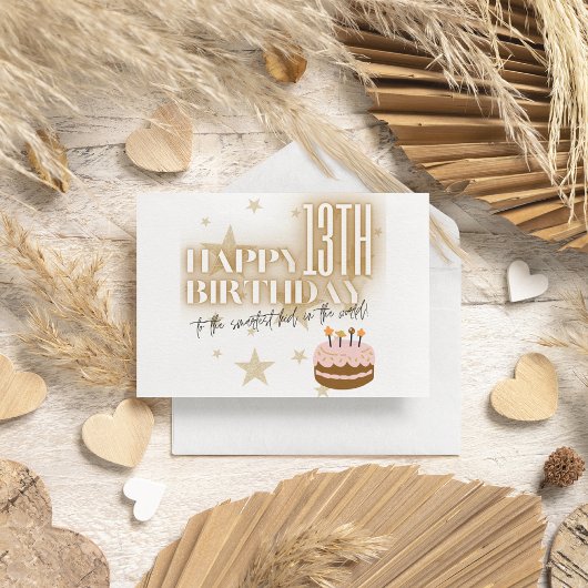 Slimste kind ter wereld gouden taart Verjaardagska Feestdagen Kaart