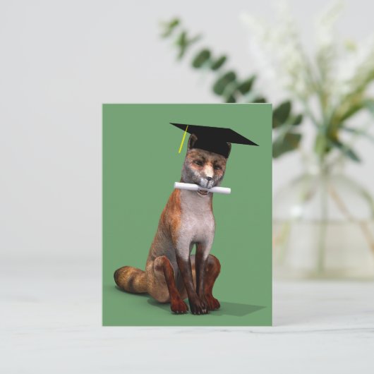 Slimste vos in de stad briefkaart (Staand voorkant)