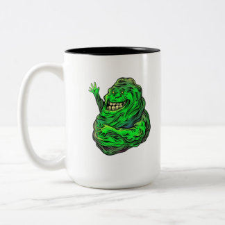 Slimy Green Ghost! Tweekleurige Koffiemok