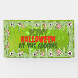 Slimy Halloween Banner