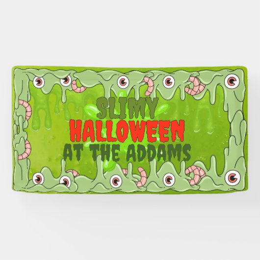 Slimy Halloween Banner (Horizontaal)