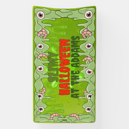 Slimy Halloween Banner (Verticaal)