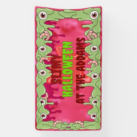 Slimy Halloween Banner (Verticaal)