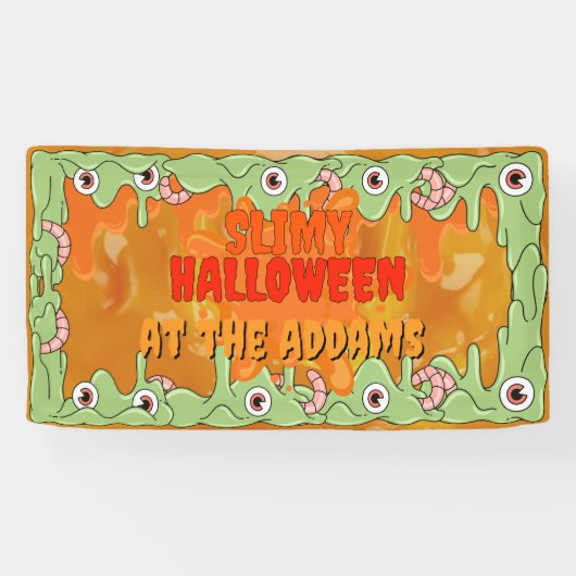 Slimy Halloween Banner (Horizontaal)
