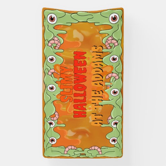 Slimy Halloween Banner (Verticaal)