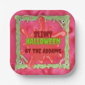 Slimy Halloween Borden Papieren Bordje (Voorkant)