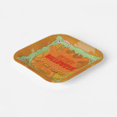 Slimy Halloween Borden Papieren Bordje (Gebogen)