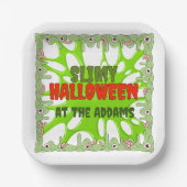 Slimy Halloween Borden Papieren Bordje (Voorkant)