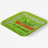 Slimy Halloween Borden Papieren Bordje (Gebogen)