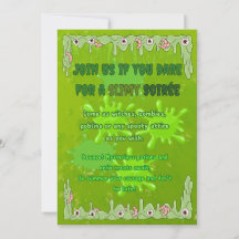 Slimy Halloween Invitation Kaart
