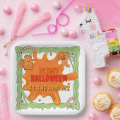 Slimy Halloween met vrienden Papieren Bord (Feest)