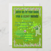 Slimy Halloween met vrienden Uitnodiging Kaart (Voorkant)