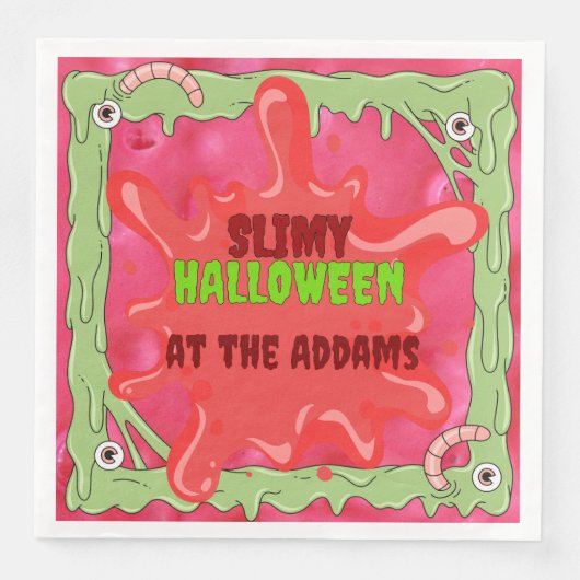 Slimy Halloween Servet (Voorkant)