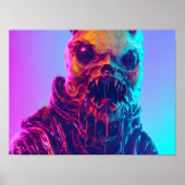 Slimy Horror Creature Poster (Voorkant)