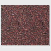 Slimy Red Organic Weird Alien Flesh Texture Cadeaupapier (Vlak)